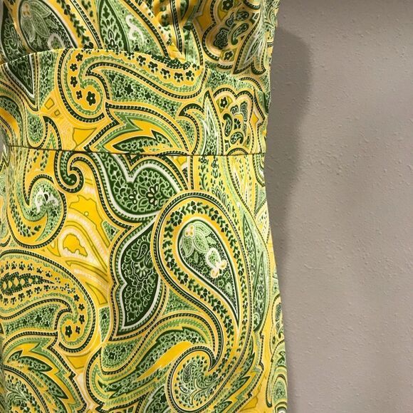 Paisley print v-neck sleeveless dress - Picture 5 of 10